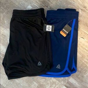Two pair Reebok athletic shorts